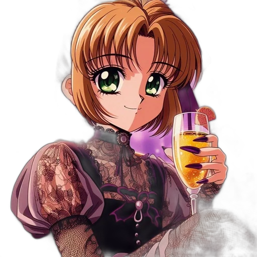 weapon, staff, dress, anime transparent PNG cut-out