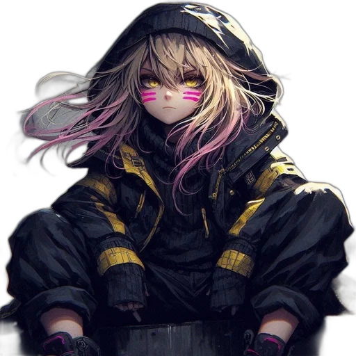 jacket, mask, face, weapon transparent PNG cut-out