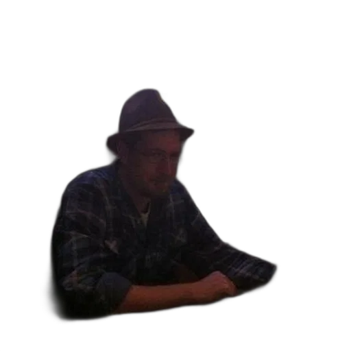 hat, jacket, staff, face transparent PNG cut-out