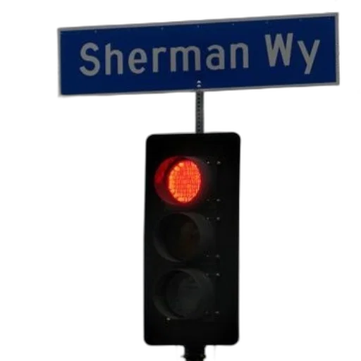 3d render, red, traffic, light transparent PNG cut-out