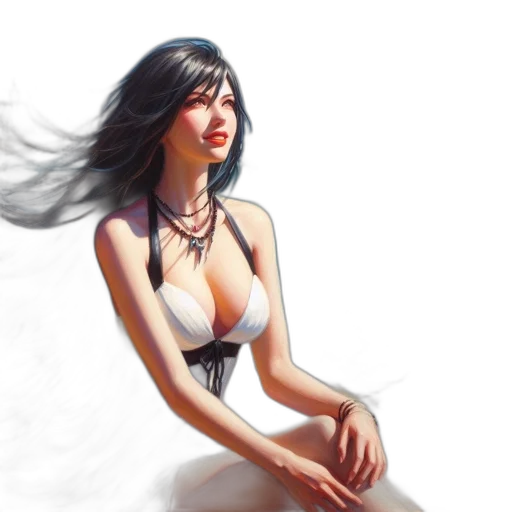 dress, jewelry, fantasy art, photorealistic transparent PNG cut-out