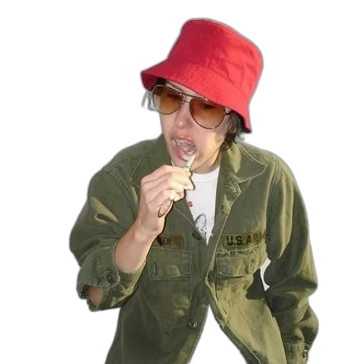 jacket, hat, staff, food transparent PNG cut-out