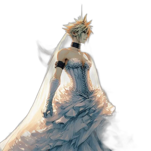 dress, crown, mask, concept art transparent PNG cut-out