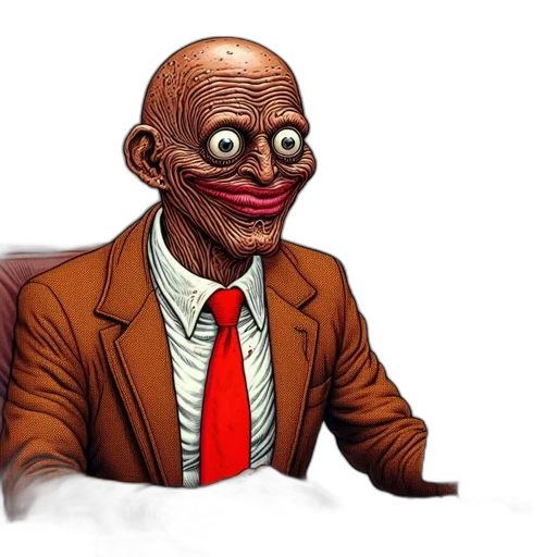 face, mask, jacket, creature transparent PNG cut-out