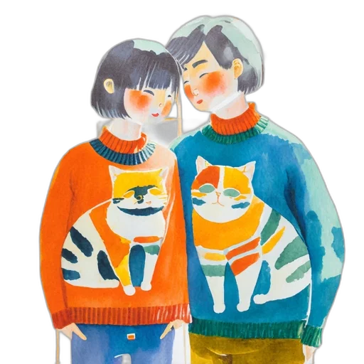 jacket, mask, watercolor, oil painting transparent PNG cut-out