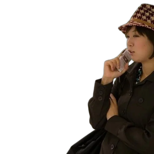 hat, umbrella, staff, jacket transparent PNG cut-out