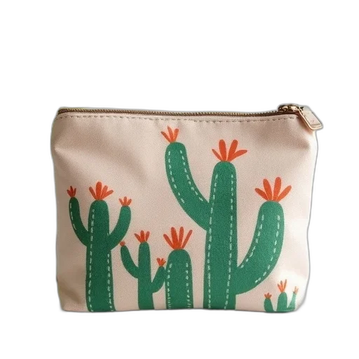 small, canvas, cactus, purse transparent PNG cut-out