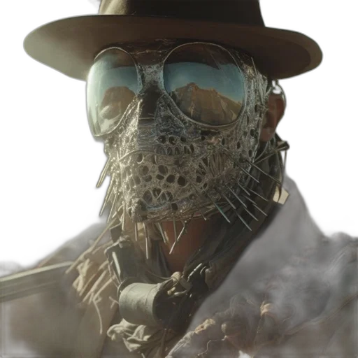 mask, face, robot, creature transparent PNG cut-out