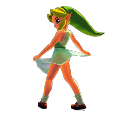 dress, staff, 3d render, concept art transparent PNG cut-out