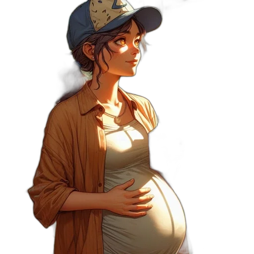 hat, dress, concept art, photorealistic transparent PNG cut-out