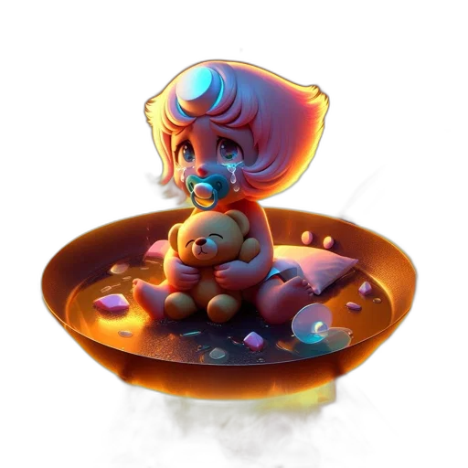 creature, jewelry, food, 3d render transparent PNG cut-out