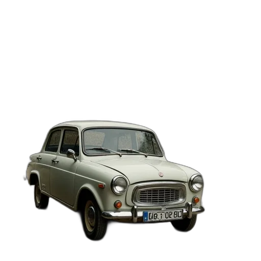 car, 3d render, photorealistic, old transparent PNG cut-out