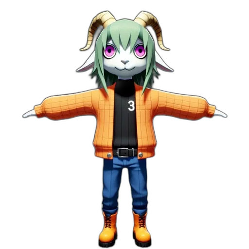 jacket, creature, animal, staff transparent PNG cut-out