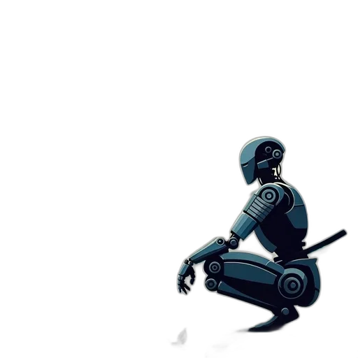robot, weapon, sword, creature transparent PNG cut-out