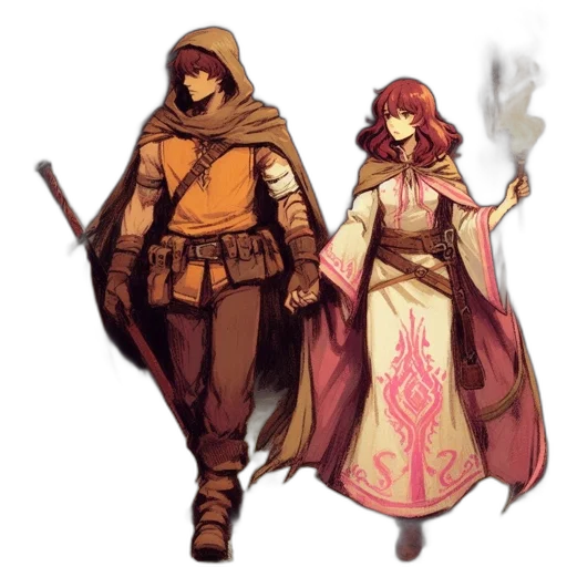 staff, concept art, fantasy art, pixel art transparent PNG cut-out