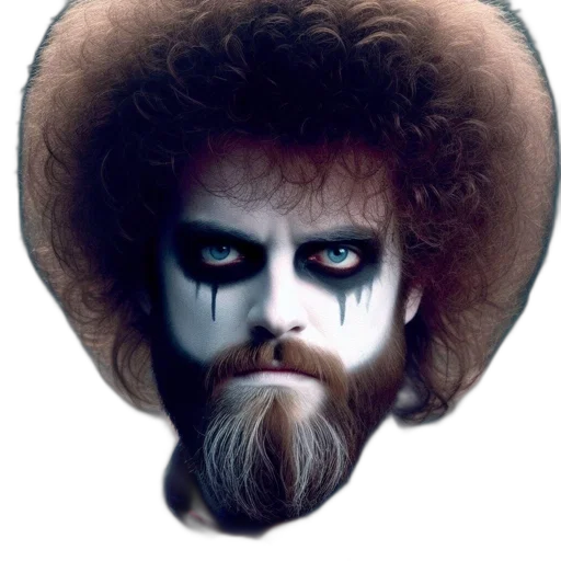hair, face, mask, creature transparent PNG cut-out