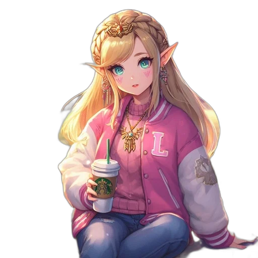 staff, jacket, crown, face transparent PNG cut-out