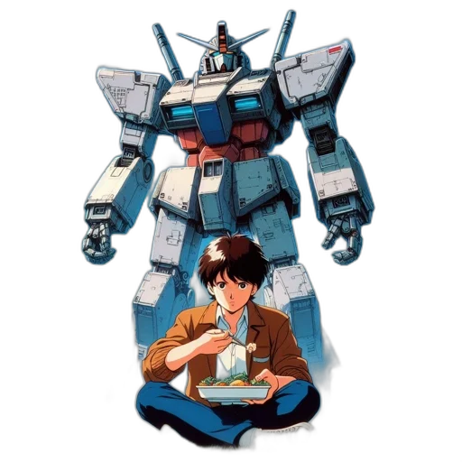 robot, jacket, food, weapon transparent PNG cut-out