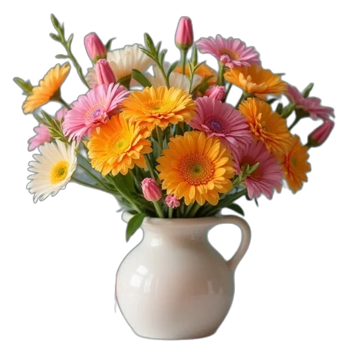 flower, crown, photorealistic, 3d render transparent PNG cut-out