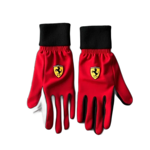 pair, red, black, gloves transparent PNG cut-out