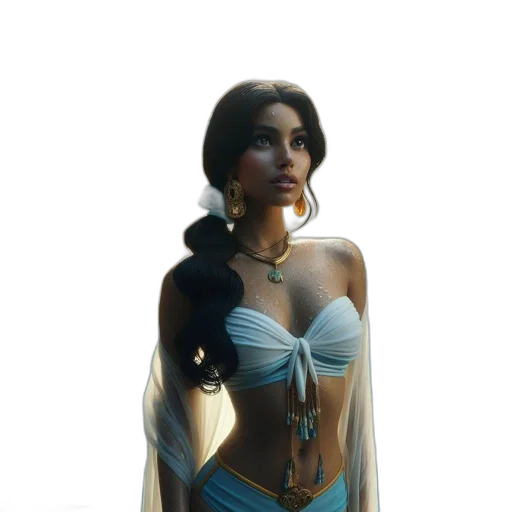 dress, jewelry, fantasy art, comic book art transparent PNG cut-out