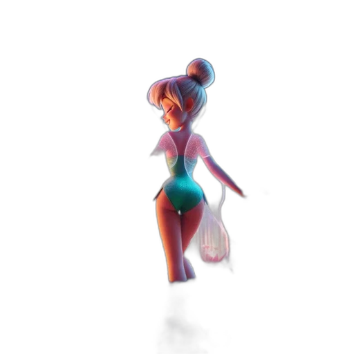 dress, creature, staff, robot transparent PNG cut-out