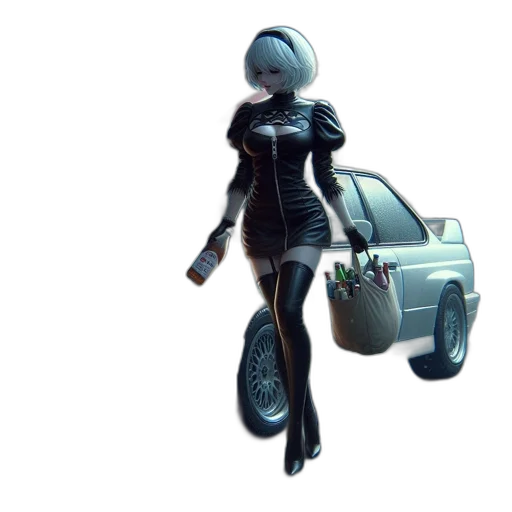 robot, car, jacket, dress transparent PNG cut-out