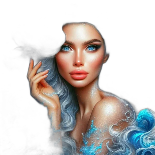 face, mask, jewelry, fantasy art transparent PNG cut-out