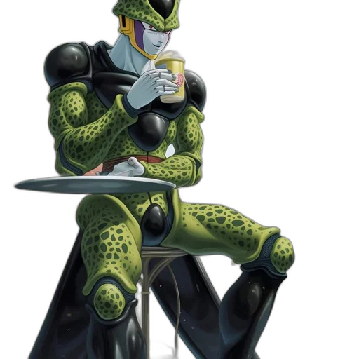 robot, weapon, concept art, 3d render transparent PNG cut-out