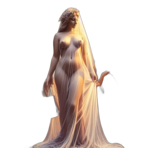 dress, concept art, fantasy art, 3d render transparent PNG cut-out