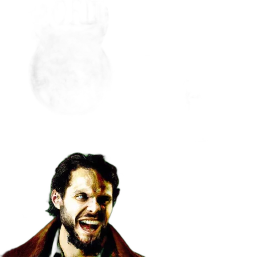 jacket, face, comic book art, concept art transparent PNG cut-out