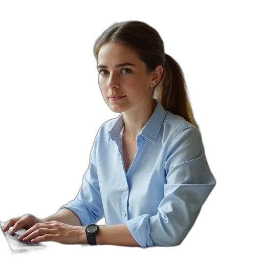 staff, face, jewelry, jacket transparent PNG cut-out