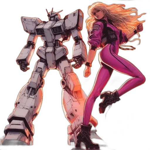 robot, weapon, concept art, comic book art transparent PNG cut-out