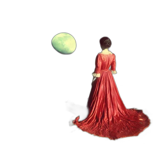 dress, umbrella, staff, jewelry transparent PNG cut-out