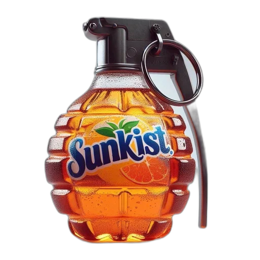 bottle, weapon, 3d render, artistic transparent PNG cut-out