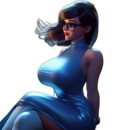 dress, robot, concept art, comic book art transparent PNG cut-out