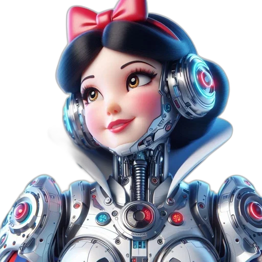 robot, face, 3d render, concept art transparent PNG cut-out