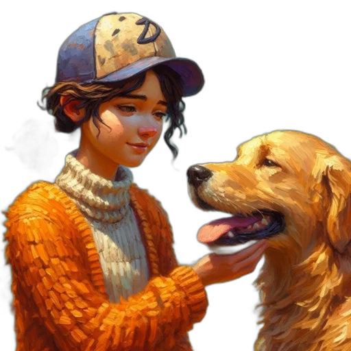 animal, hat, face, staff transparent PNG cut-out