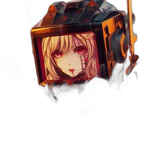 robot, weapon, mask, face transparent PNG cut-out