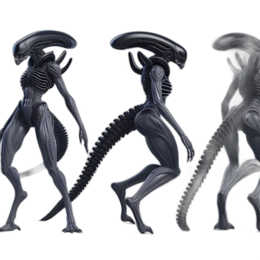 creature, robot, concept art, 3d render transparent PNG cut-out