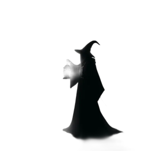 mask, crown, creature, staff transparent PNG cut-out