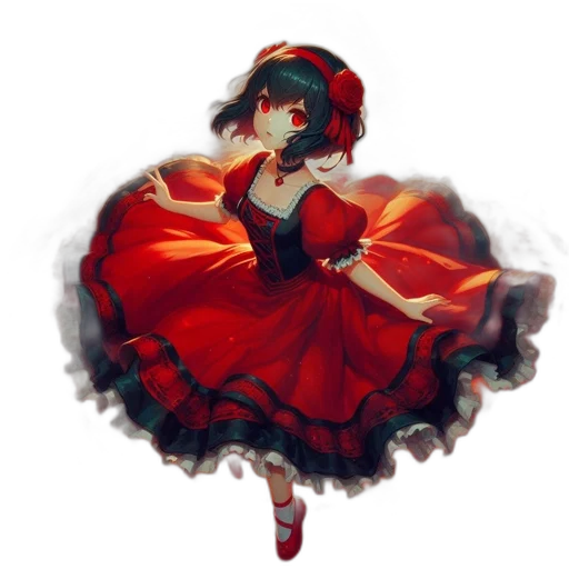 dress, crown, weapon, staff transparent PNG cut-out