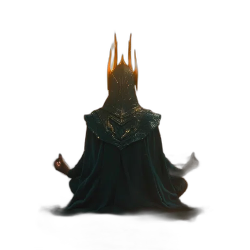 crown, creature, mask, staff transparent PNG cut-out