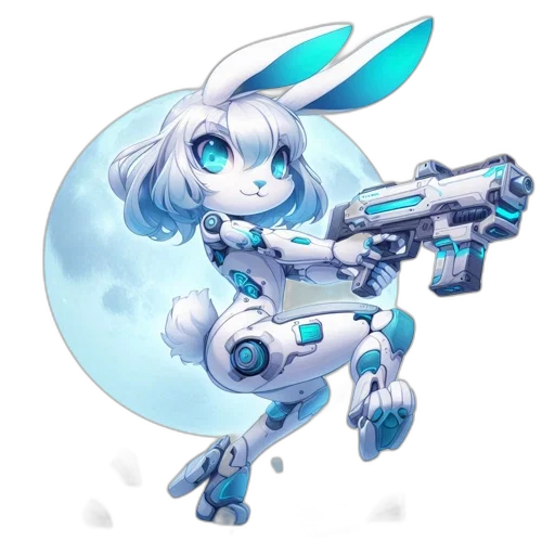 robot, weapon, staff, pixel art transparent PNG cut-out