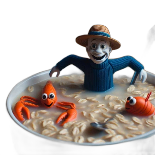 food, creature, 3d render, concept art transparent PNG cut-out