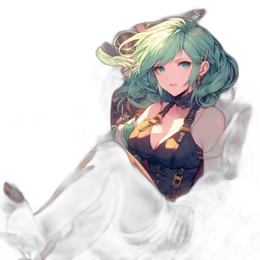 dragon, dress, staff, sword transparent PNG cut-out