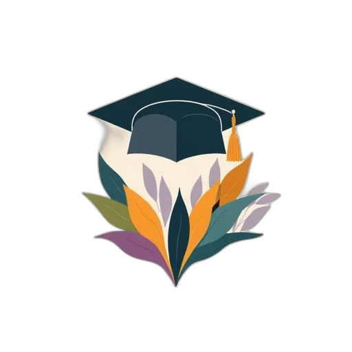 hat, 3d render, colorful, education transparent PNG cut-out