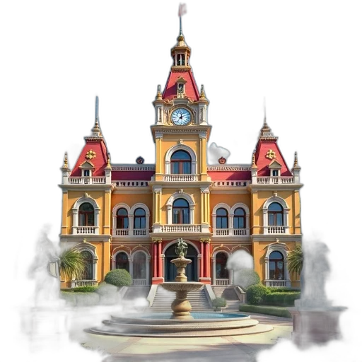 building, staff, crown, concept art transparent PNG cut-out