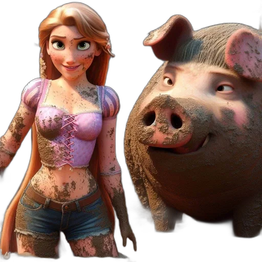 animal, concept art, 3d render, photorealistic transparent PNG cut-out