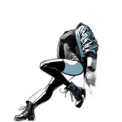 jacket, mask, robot, comic book art transparent PNG cut-out